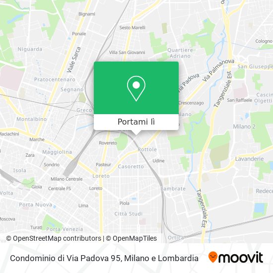 Mappa Condominio di Via Padova 95