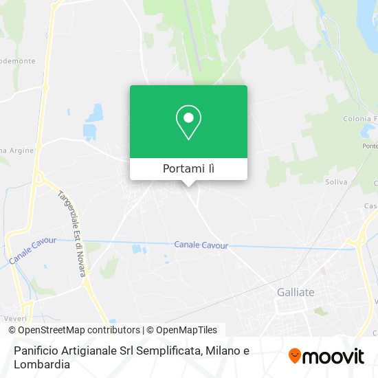 Mappa Panificio Artigianale Srl Semplificata