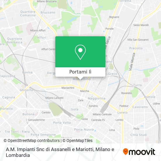 Mappa A.M. Impianti Snc di Assanelli e Mariotti