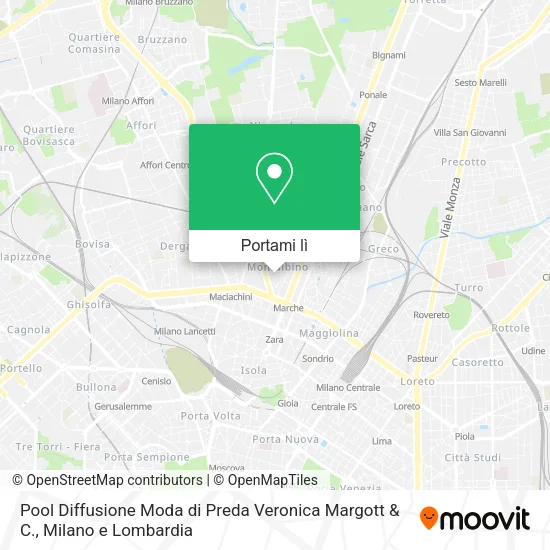 Mappa Pool Diffusione Moda di Preda Veronica Margott & C.