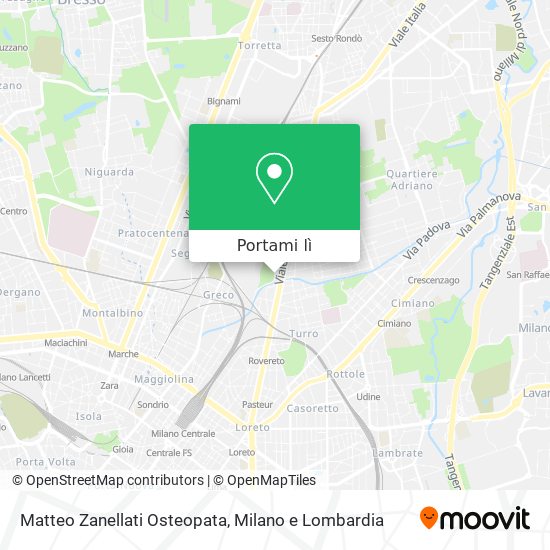Mappa Matteo Zanellati Osteopata