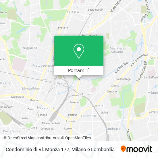Mappa Condominio di Vl. Monza 177