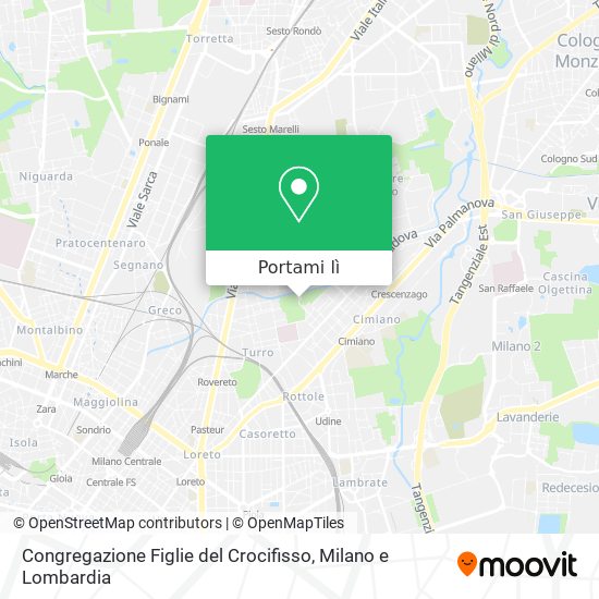 Mappa Congregazione Figlie del Crocifisso