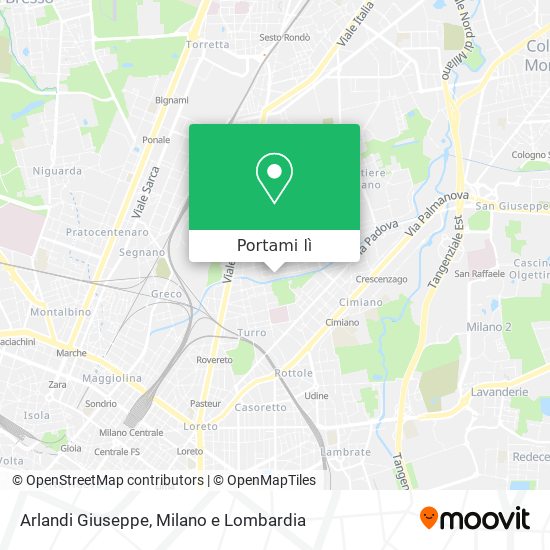 Mappa Arlandi Giuseppe