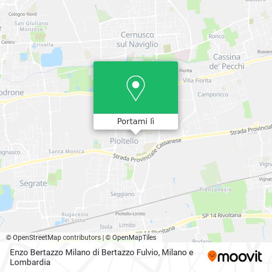 Mappa Enzo Bertazzo Milano di Bertazzo Fulvio