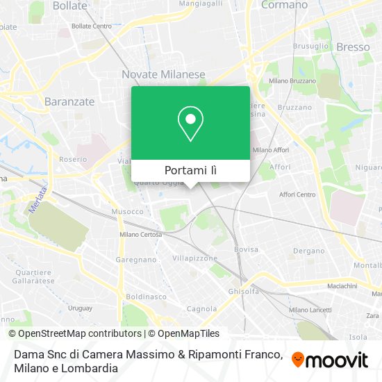 Mappa Dama Snc di Camera Massimo & Ripamonti Franco