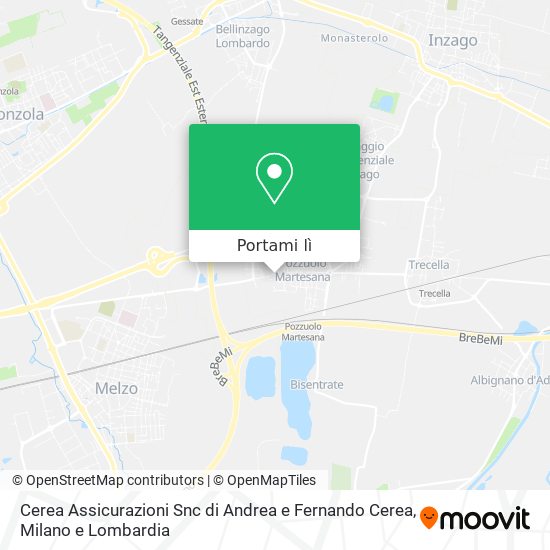 Mappa Cerea Assicurazioni Snc di Andrea e Fernando Cerea