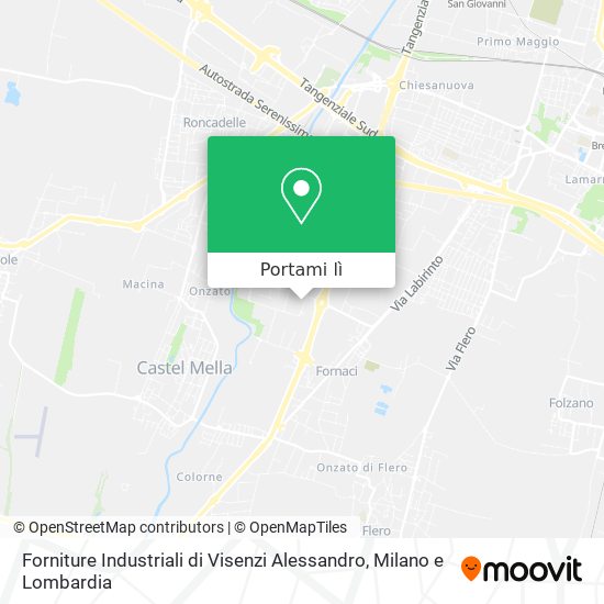 Mappa Forniture Industriali di Visenzi Alessandro