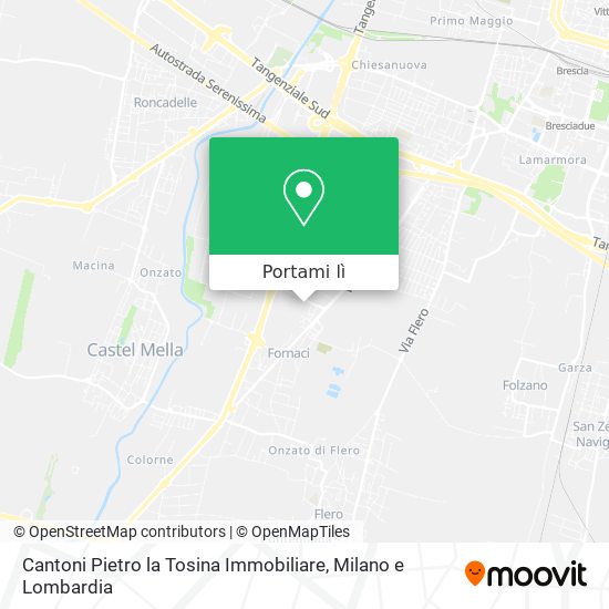 Mappa Cantoni Pietro la Tosina Immobiliare