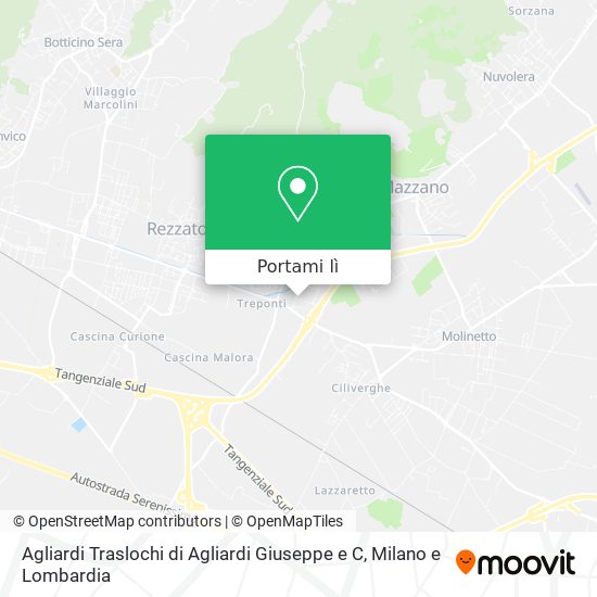 Mappa Agliardi Traslochi di Agliardi Giuseppe e C