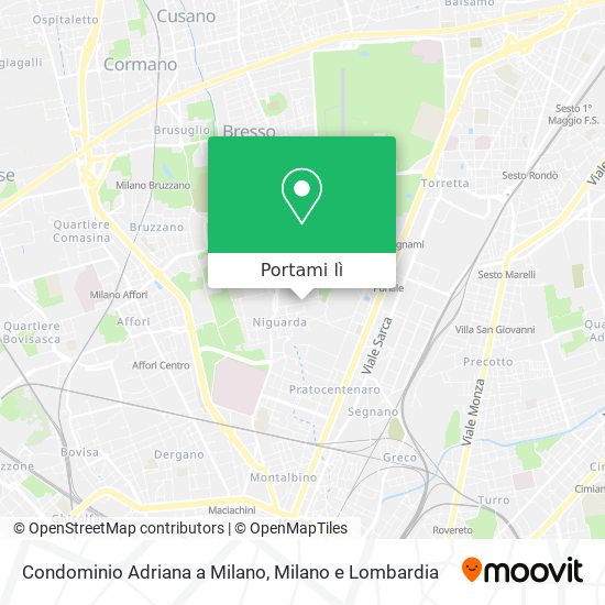Mappa Condominio Adriana a Milano