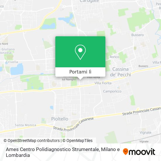 Mappa Ames Centro Polidiagnostico Strumentale