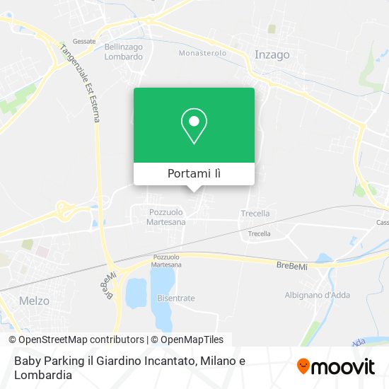 Mappa Baby Parking il Giardino Incantato