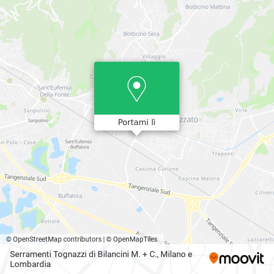 Mappa Serramenti Tognazzi di Bilancini M. + C.