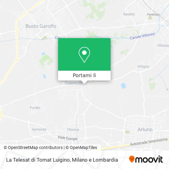 Mappa La Telesat di Tomat Luigino