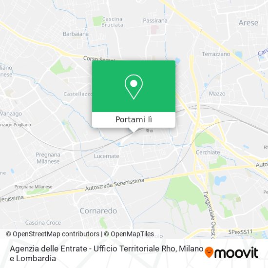 Mappa Agenzia delle Entrate - Ufficio Territoriale Rho