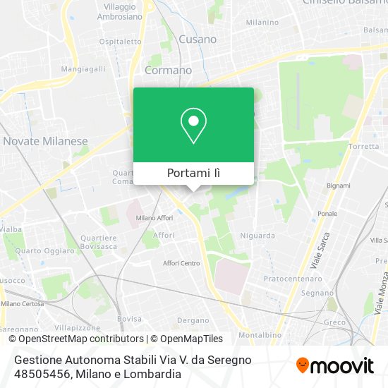 Mappa Gestione Autonoma Stabili Via V. da Seregno 48505456