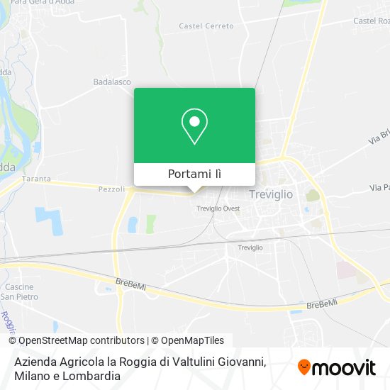 Mappa Azienda Agricola la Roggia di Valtulini Giovanni