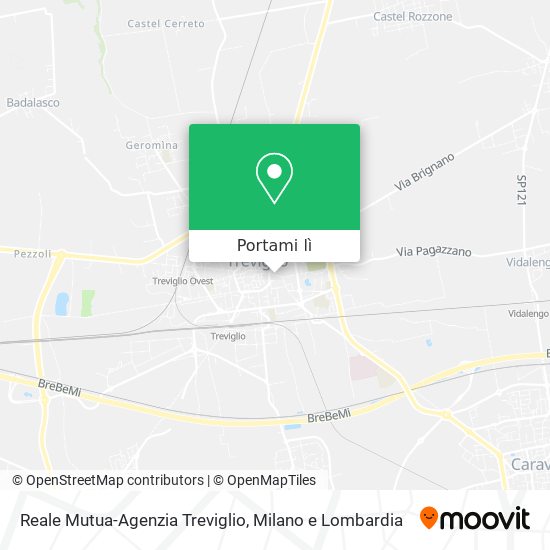 Mappa Reale Mutua-Agenzia Treviglio