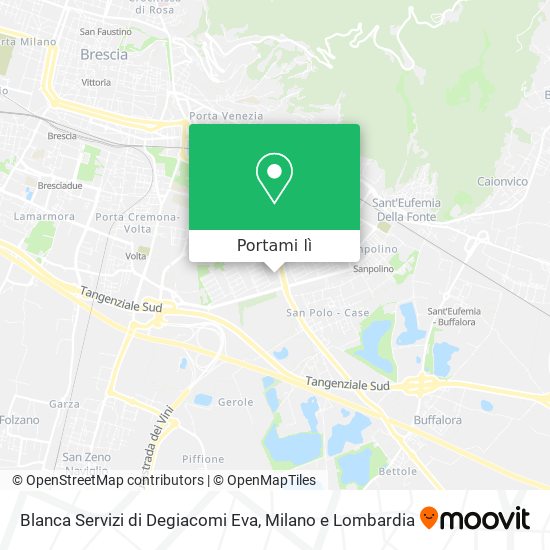 Mappa Blanca Servizi di Degiacomi Eva