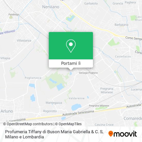 Mappa Profumeria Tiffany di Buson Maria Gabriella & C. S