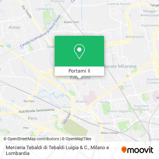 Mappa Merceria Tebaldi di Tebaldi Luigia & C.