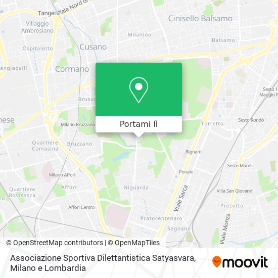 Mappa Associazione Sportiva Dilettantistica Satyasvara