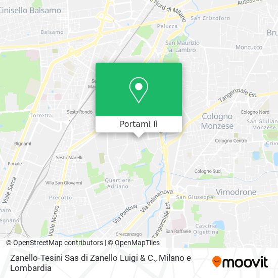 Mappa Zanello-Tesini Sas di Zanello Luigi & C.