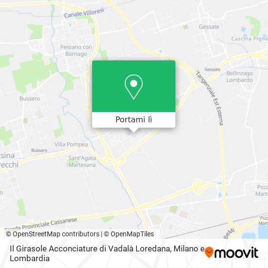 Mappa Il Girasole Acconciature di Vadalà Loredana