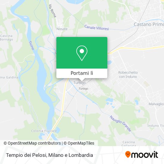 Mappa Tempio dei Pelosi