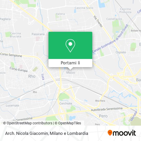 Mappa Arch. Nicola Giacomin