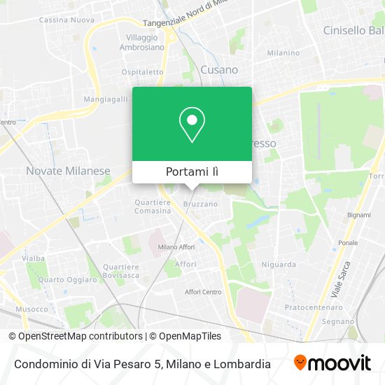 Mappa Condominio di Via Pesaro 5