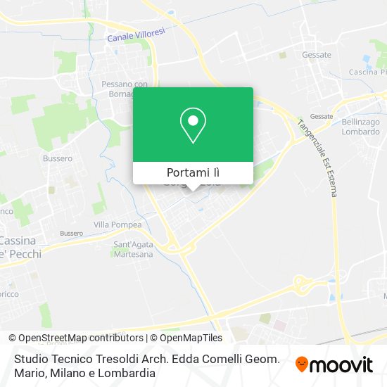 Mappa Studio Tecnico Tresoldi Arch. Edda Comelli Geom. Mario