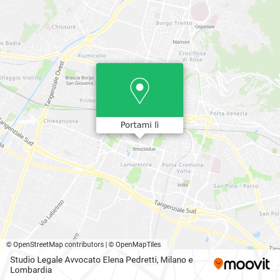 Mappa Studio Legale Avvocato Elena Pedretti