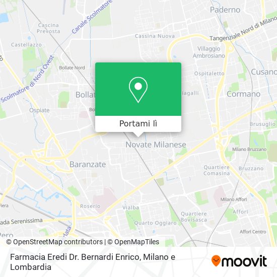 Mappa Farmacia Eredi Dr. Bernardi Enrico
