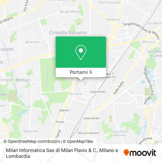 Mappa Milan Informatica Sas di Milan Flavio & C.