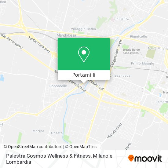Mappa Palestra Cosmos Wellness & Fitness