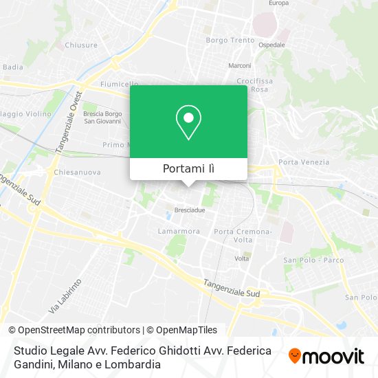 Mappa Studio Legale Avv. Federico Ghidotti Avv. Federica Gandini