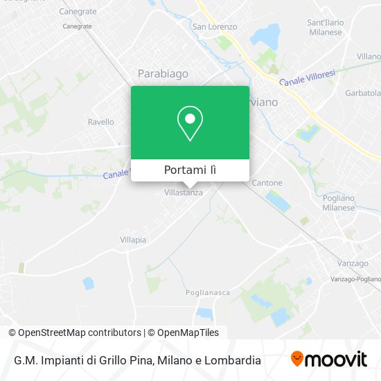 Mappa G.M. Impianti di Grillo Pina