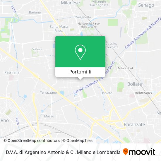 Mappa D.V.A. di Argentino Antonio & C.