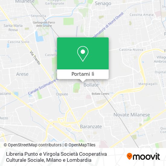 Mappa Libreria Punto e Virgola Società Cooperativa Culturale Sociale
