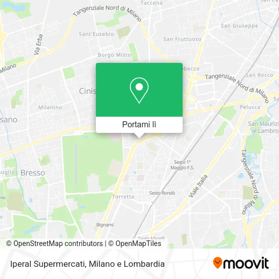 Mappa Iperal Supermercati
