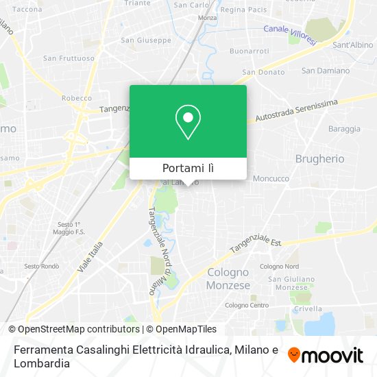 Mappa Ferramenta Casalinghi Elettricità Idraulica