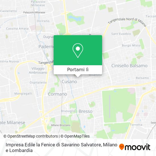 Mappa Impresa Edile la Fenice di Savarino Salvatore