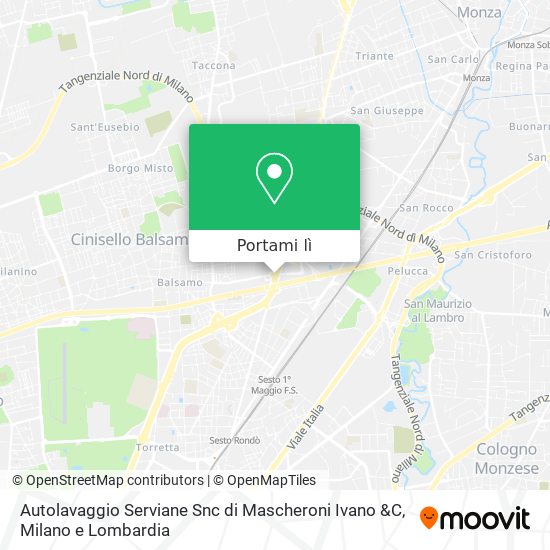 Mappa Autolavaggio Serviane Snc di Mascheroni Ivano &C