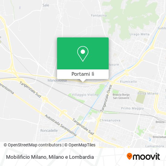Mappa Mobilificio Milano