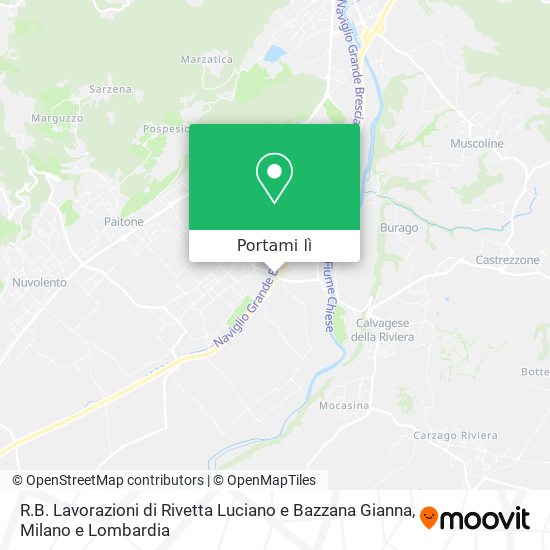 Mappa R.B. Lavorazioni di Rivetta Luciano e Bazzana Gianna