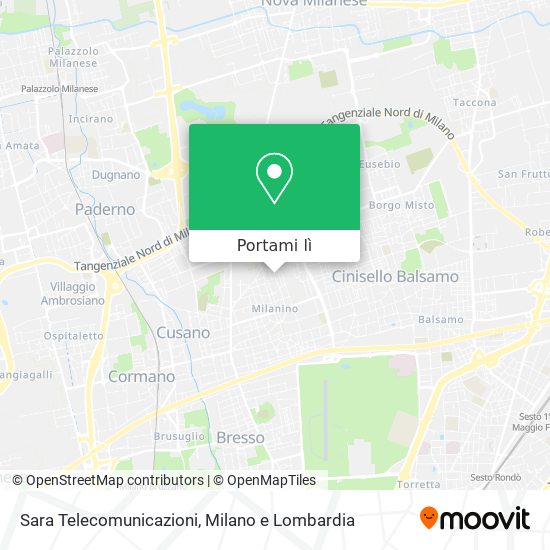 Mappa Sara Telecomunicazioni