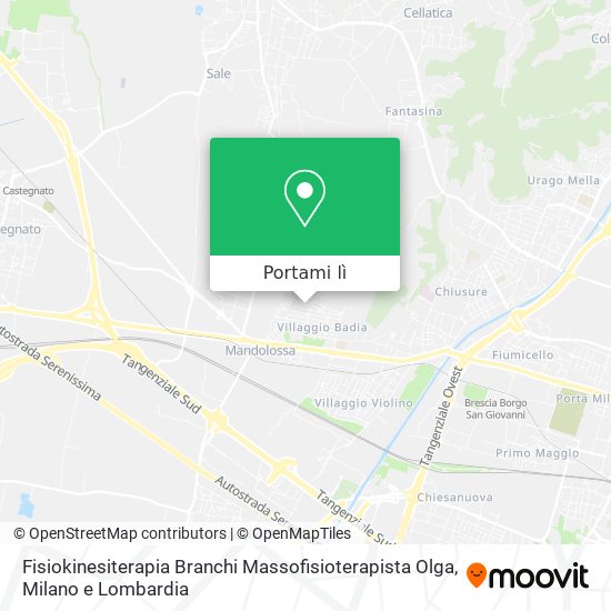 Mappa Fisiokinesiterapia Branchi Massofisioterapista Olga