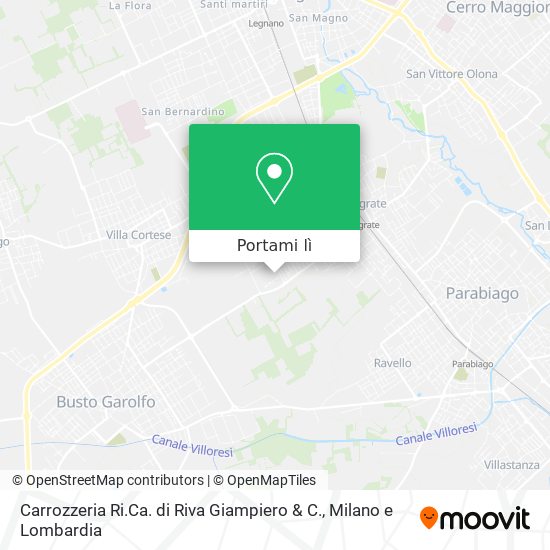 Mappa Carrozzeria Ri.Ca. di Riva Giampiero & C.